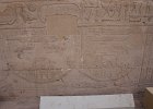 DSC01396  A relief showing the meeting of Hathor and Horus on the Nile.