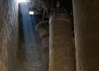 DSC01416  Sunbeams and columns in the Edfu Temple.